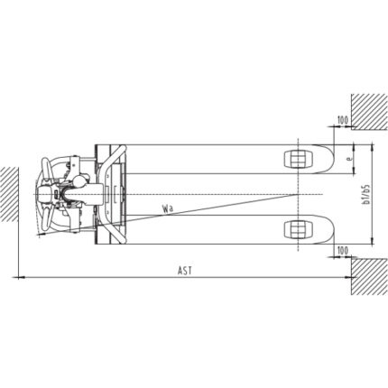 DELACCO Električni paletar 1200-1500kg Litij-ionska baterija 2