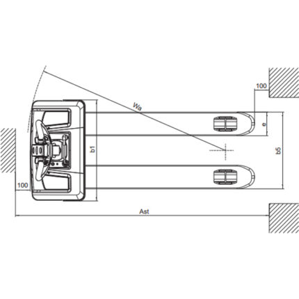 DELACCO Električni paletni viličar 2000kg 2