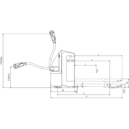 DELACCO Električni paletar 2000kg AC 1