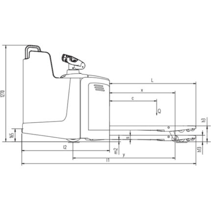 DELACCO Električni paletni viljuškar 2000kg AC EPS 1