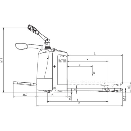 DELACCO Električni paletni viljuškar 3000kg AC EPS 1