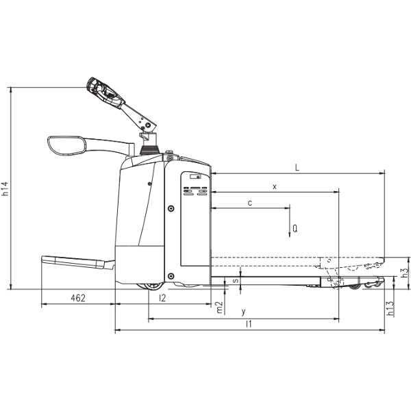 DELACCO Električni paletni viljuškar 3000kg AC EPS 1