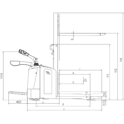 DELACCO Električni viljuškar 2000kg 1600-2500mm AC EPS 2