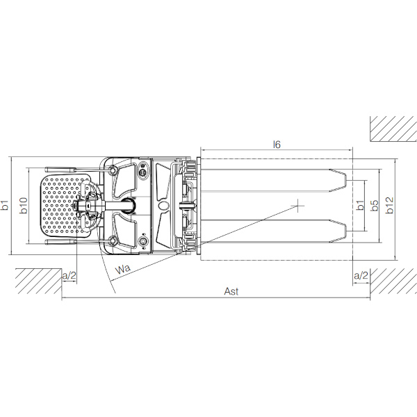 DELACCO Električni viljuškar 2000kg 1600-2500mm AC EPS 1