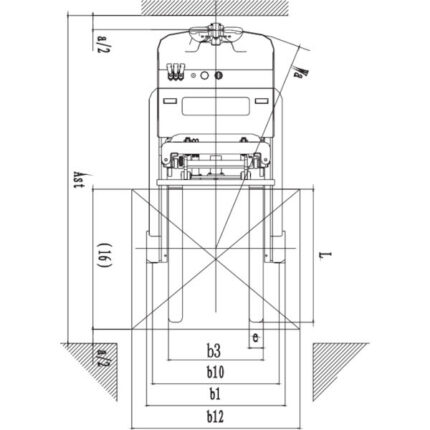 DELACCO Električni viljuškar s protuutegom 1250-1500kg AC