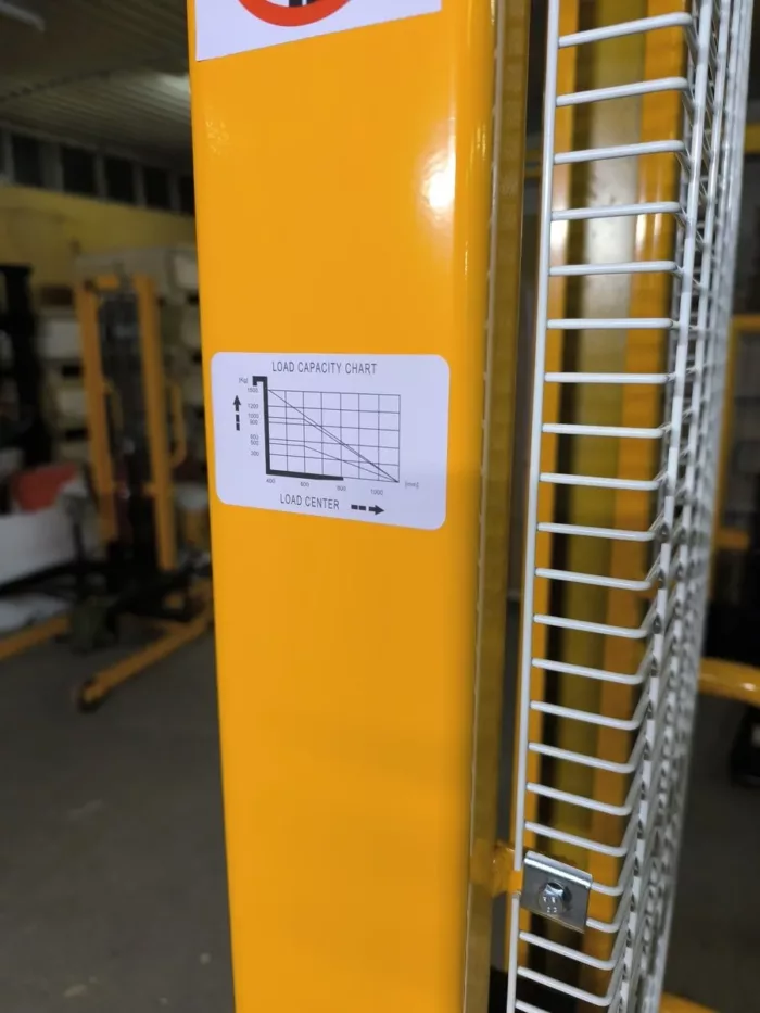 Ručni visokopodizni viljuškar 1000kg 1600mm slika 5